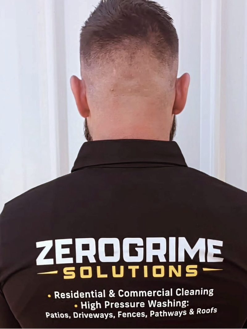 ZeroGrime Solutions equipment set up for a professional cleaning job